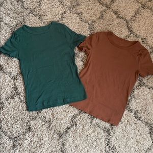 Target Fitted Ribbed T Shirts